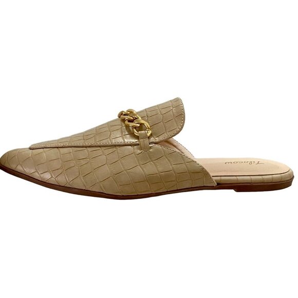 Tilocow Chain Backless Flat Mules Comfortable Slides Women's Size 9 - Picture 6 of 7